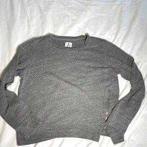 Sundry sweater in grey with zipper detail